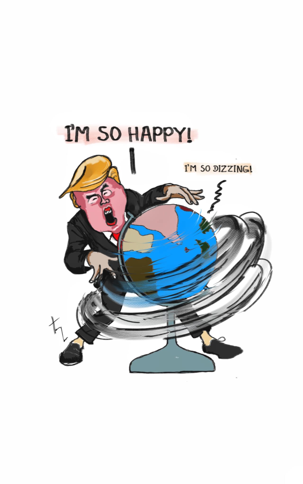 Cartoon by Thum Yum (Myanmar)