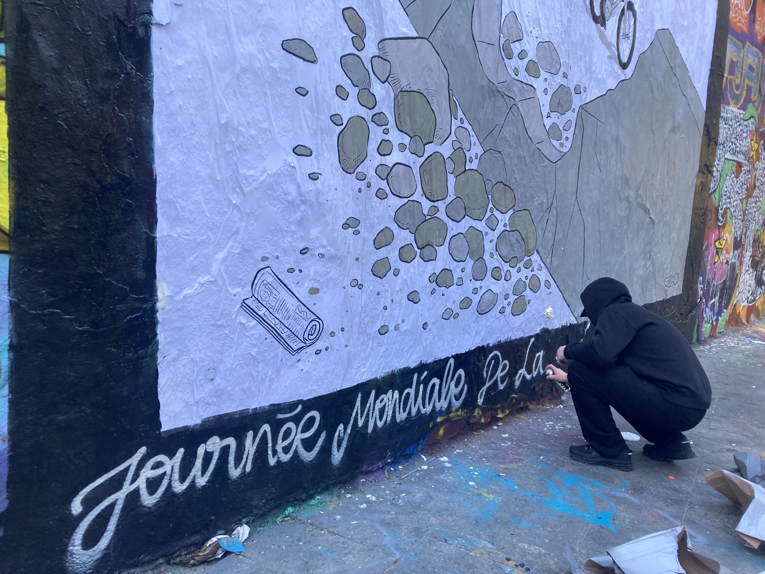 Fresque street-art, le 6 mai 2025