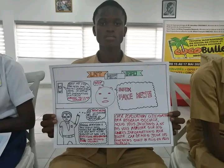 Un jeune participant et son dessin