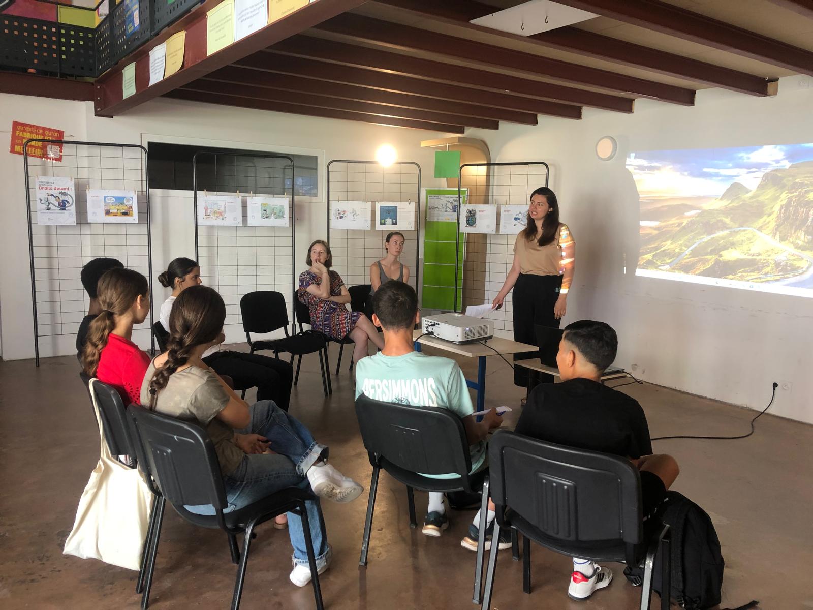 Internship with young people from Francas des Pyrénées Orientales, with Olivia Villamy (journalist) and Jérôme Sié (press cartoonist), 2-4 July 2025 in Perpignan