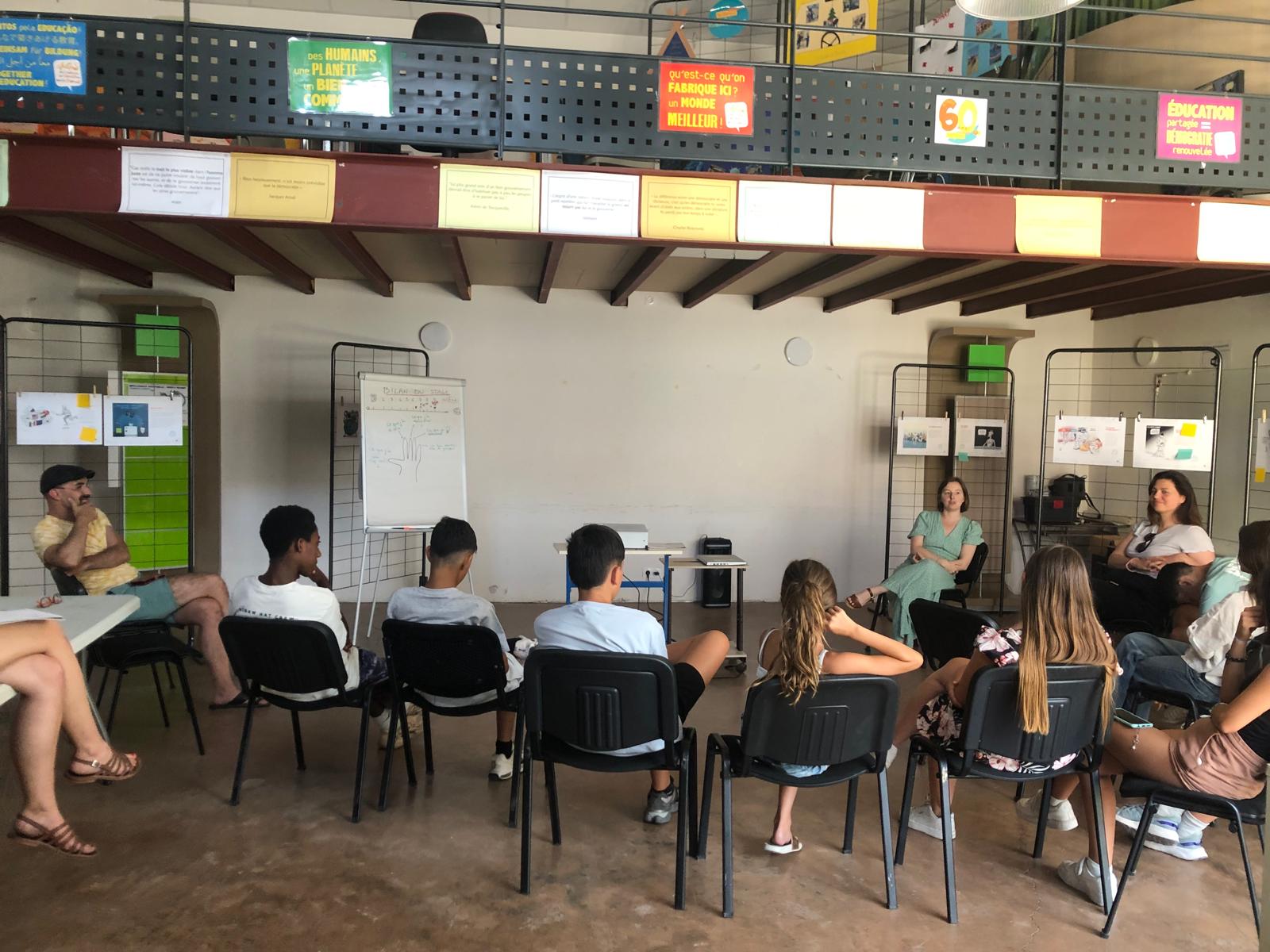 Internship with young people from Francas des Pyrénées Orientales, with Olivia Villamy (journalist) and Jérôme Sié (press cartoonist), 2-4 July 2025 in Perpignan
