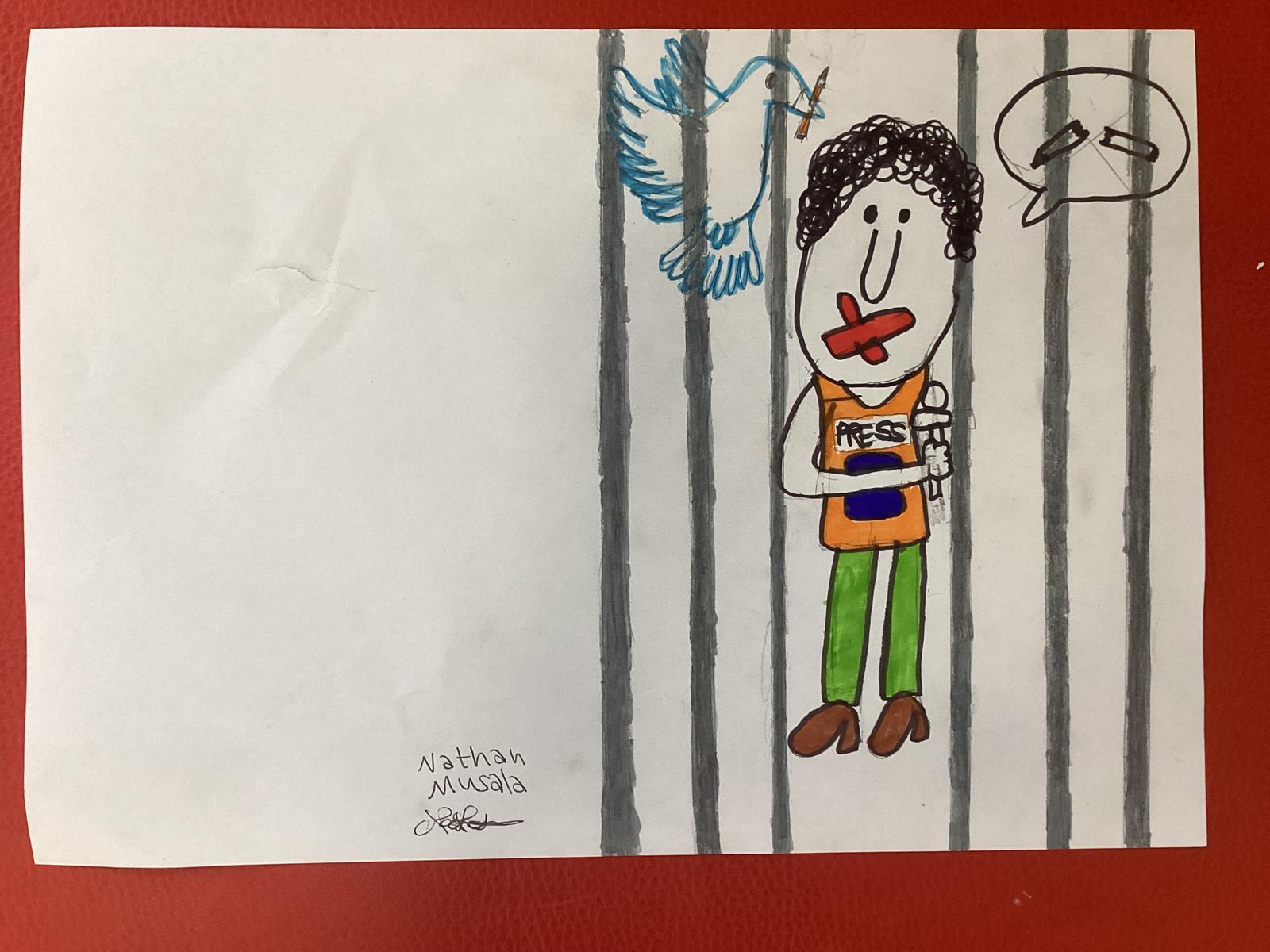 Dessin réalisé par les élèves du Collège Louis Paulhan
