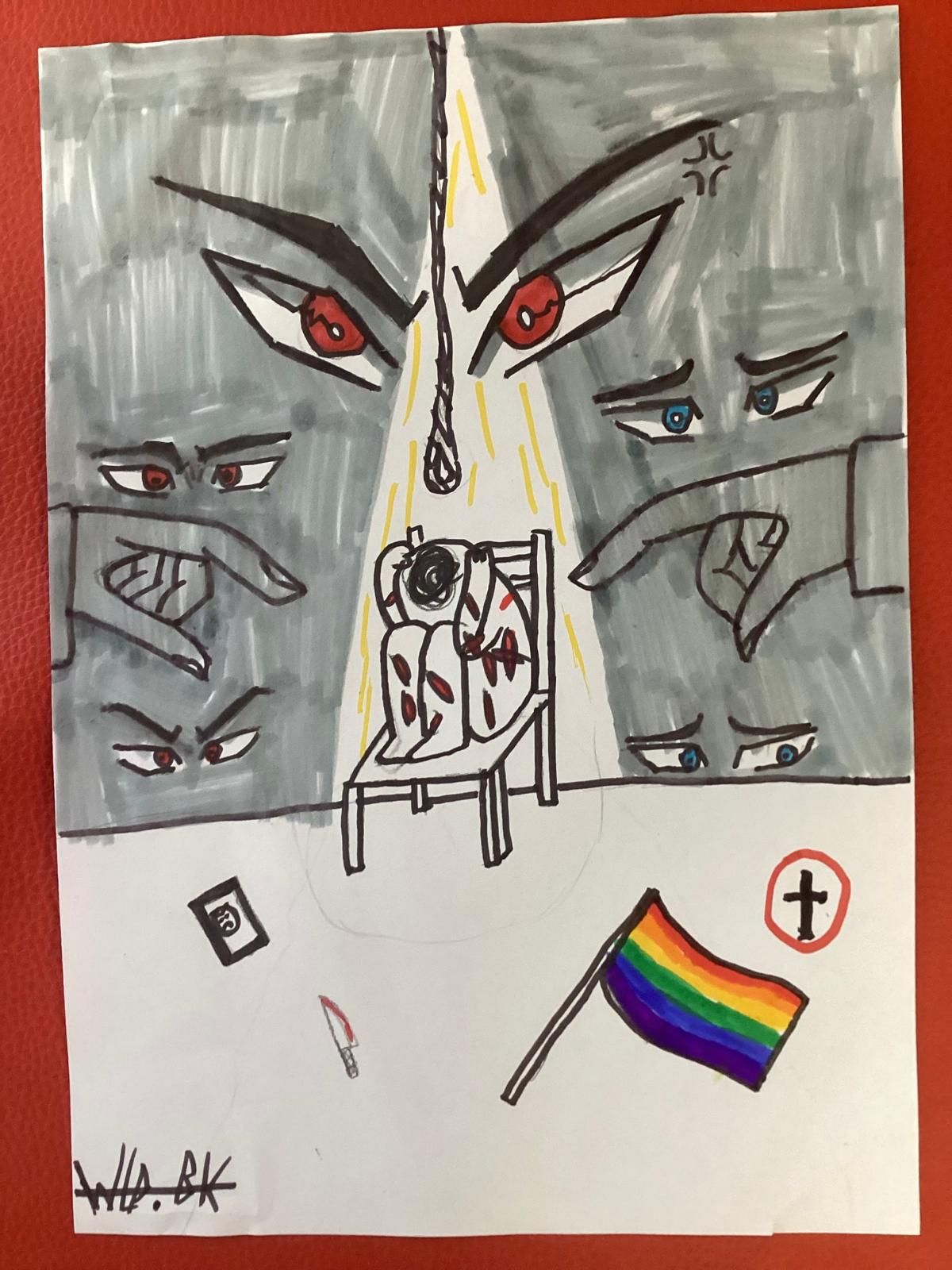 Dessin réalisé par les élèves du Collège Louis Paulhan