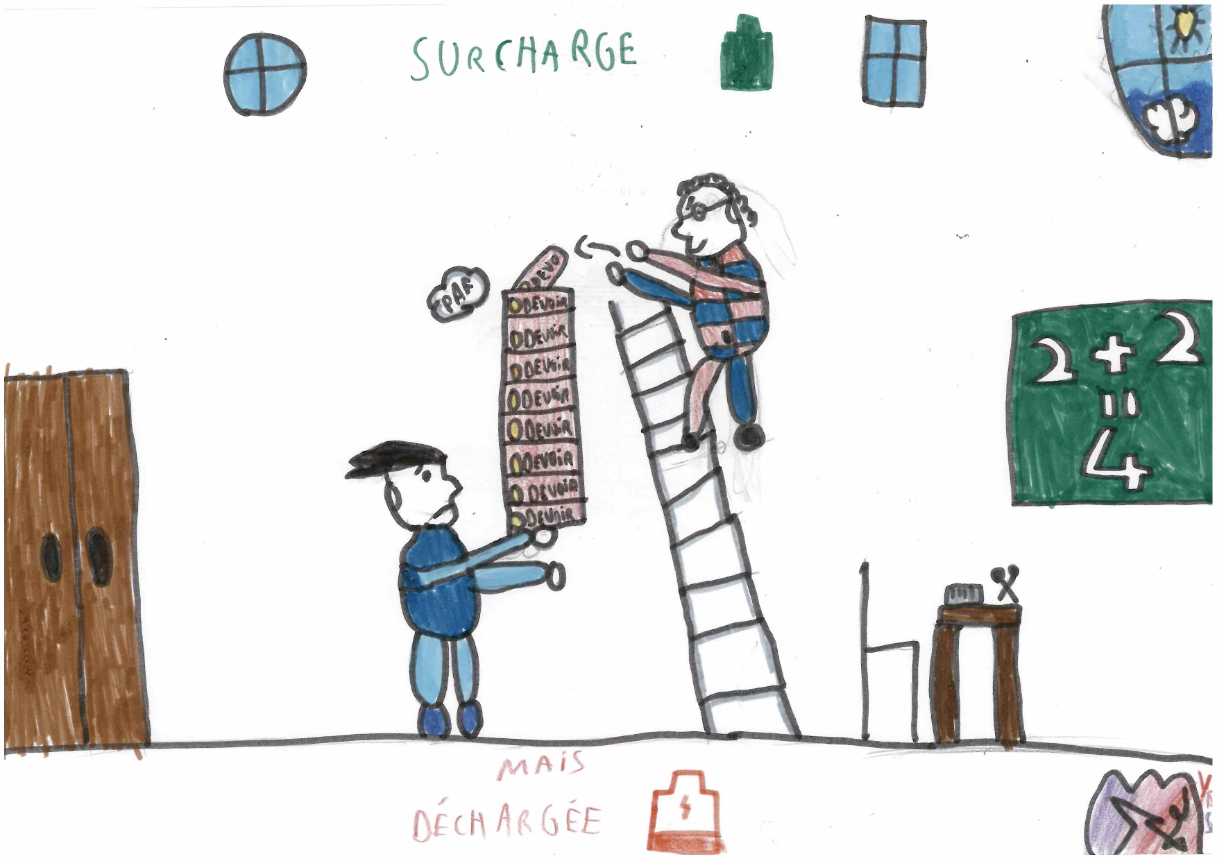 Dessin réalisé par les élèves du Collège Sébastienne Guyot